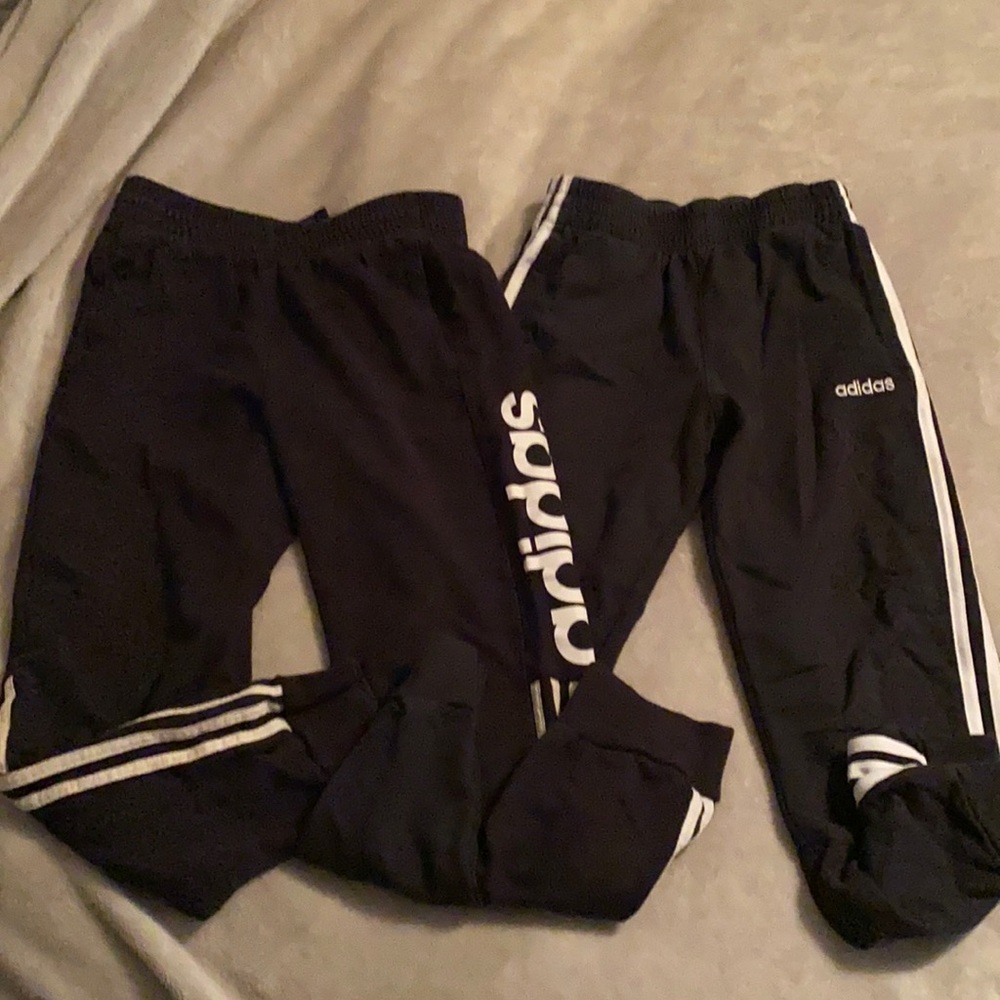 Adidas joggers. 2 pair of boys joggers.